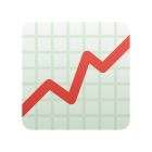 チャート増加の絵文字 icon