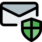 Email shield protection icon