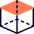 forma-geometrica-esterna-della-terza-dimensione-del-cubo-vertici-stampa-solida-tal-revivo icon