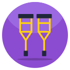 Crutches icon