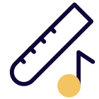 Melodious sound player by a long flute icon