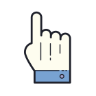 Cursor de mano icon