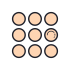 Circled Menu icon