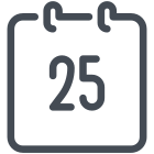 Calendario 25 icon