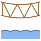 Ponte de corda icon