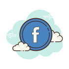 Facebook 圆圈 icon