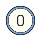 Eingekreiste 0 icon