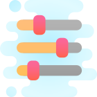 Horizontale Einstellungen Mixer icon