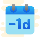 1 día menos icon