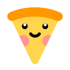 Pizza kawaii icon