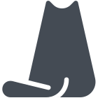 Vue arrière du chat icon