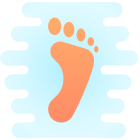 rechter Fußabdruck icon