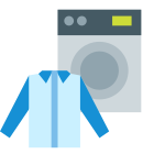 Ropa en lavandería icon