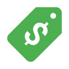 Etiqueta de precio USD icon