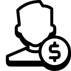 Salary male icon