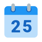 Kalender 25 icon