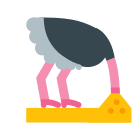 Ostrich Head in Sand icon