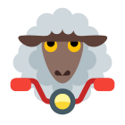 Schaf auf einem Fahrrad icon