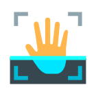 Handflächenscan icon