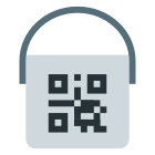 Farbeimer mit QR-Code icon