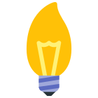 Lampadina a candela icon