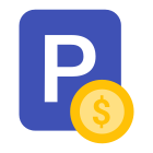 Gebührenpflichtiger Parkplatz icon