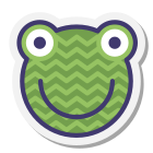 Gestrickter Frosch icon