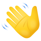 手を振る絵文字 icon