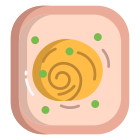 Noodle Open Toast With Green Peas icon