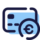 Bank Card Euro icon