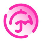 Circled Umbrella icon