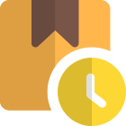 Item being queued and Logistic department website icon