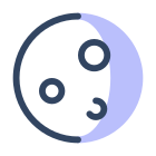 Lune gibbeuse décroissante icon