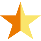 Estrella medio vacía icon
