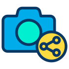Photo Camera Share icon