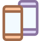 两个智能手机 icon