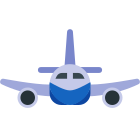 Avion Vue de face icon