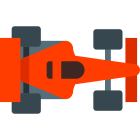 F1 Rennauto Vogelansicht icon