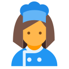 Cocinero de sexo femenino icon