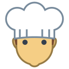 Cocinero de sexo masculino icon