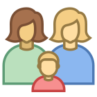 Familia con dos mujeres icon