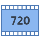 720p HD icon