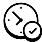 Clock Checked icon