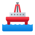 Морская нефтяная платформа icon