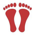 Footprint icon