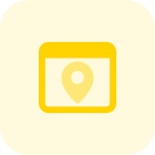 Location pinpoint logotype isolated on a web browser icon
