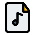 Music for playback in a MP3 format icon