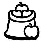 sacchetto di frutta icon