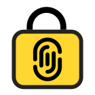 Fingerprint Padlock icon