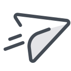 Aereo di carta icon